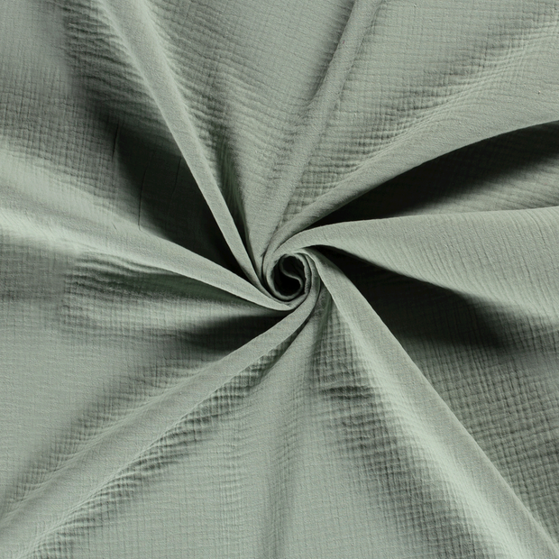Muslin Triple Layer fabric Dark Mint 
