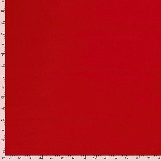 Babycord 21w fabric Unicolour Red