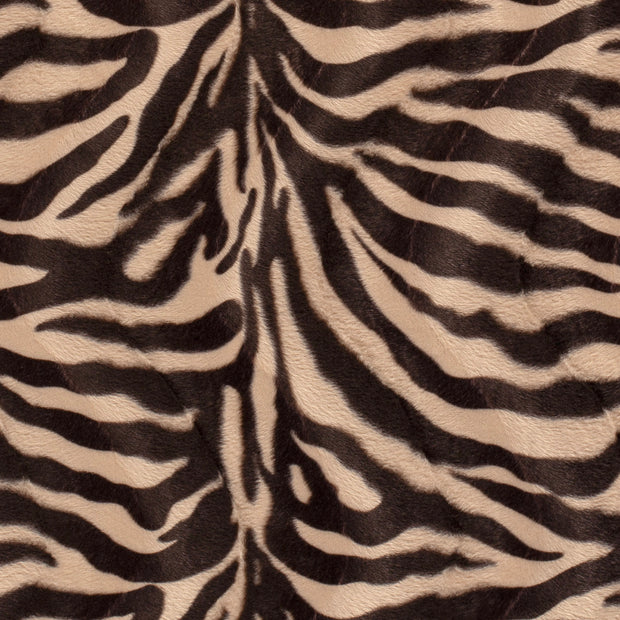 Velours fabric Tigers Beige