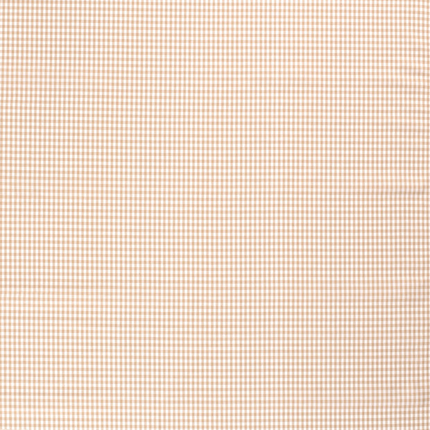 Cotton Poplin Yarn Dyed fabric Camel matte 