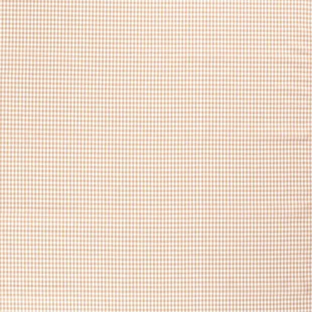 Cotton Poplin Yarn Dyed fabric Camel matte 