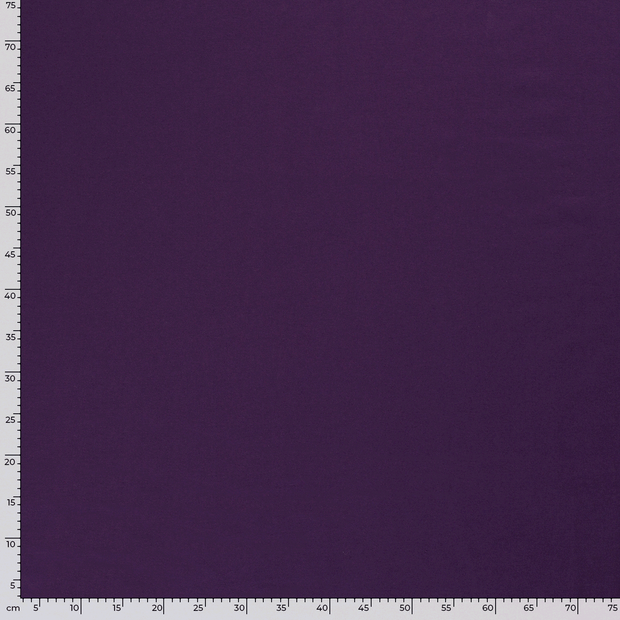 French Terry fabric Unicolour Aubergine