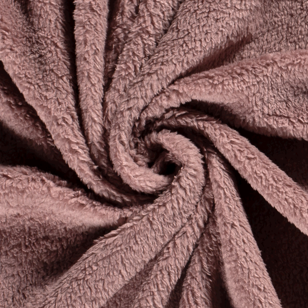 Sherpa Fleece fabric Unicolour Mauve