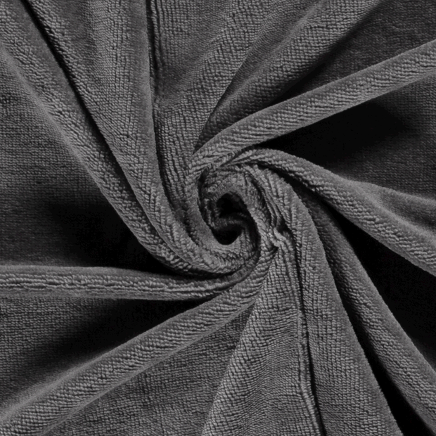 Bamboo Fleece fabric Unicolour Dark Grey