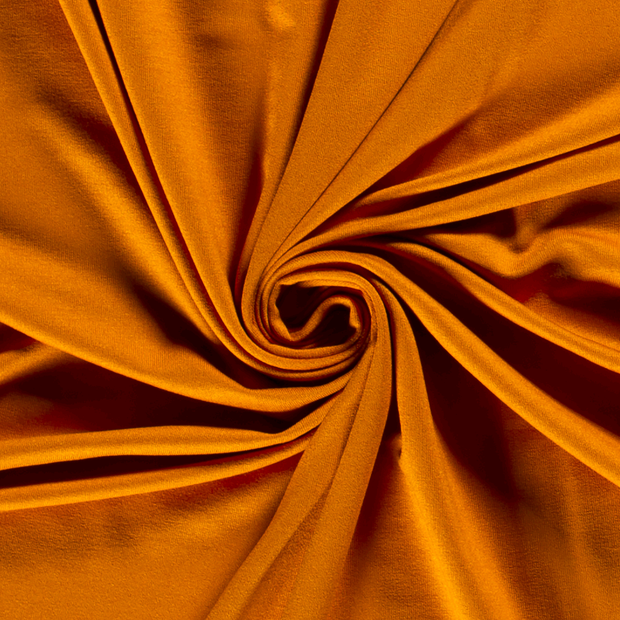 ECOVERO™ French Terry fabric Unicolour Oker