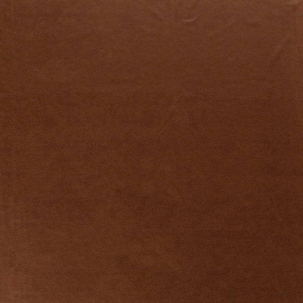 Suede leather fabric Brown soft 