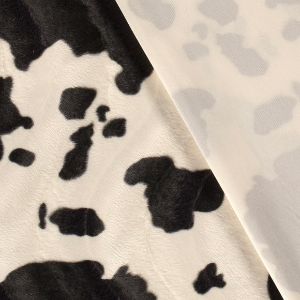 Velours fabric Cows printed 