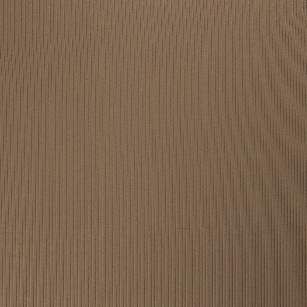 Rib Jersey fabric Brown Taupe soft 
