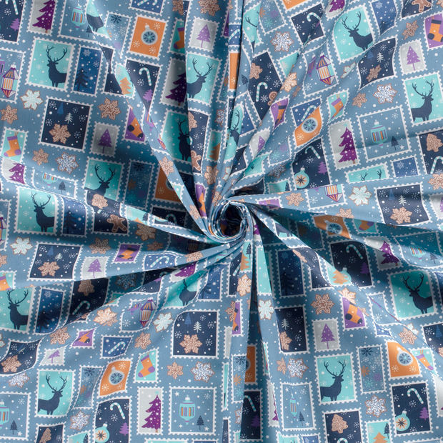 Cotton Poplin fabric printed 