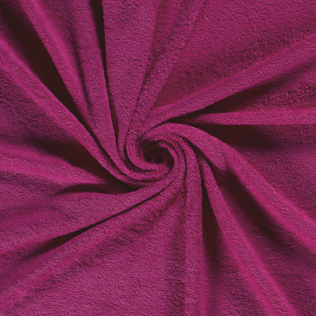 Terry Towelling fabric Fuchsia 