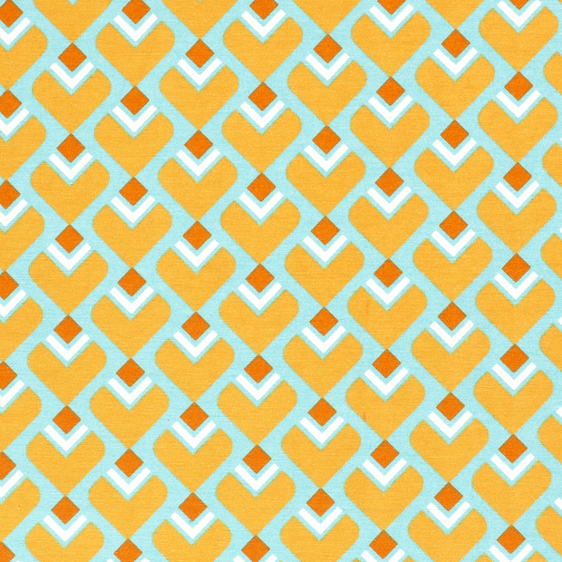 Ottoman fabric Abstract Turquoise
