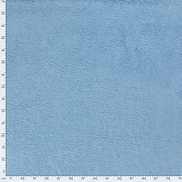Terry Towelling fabric Unicolour Baby Blue