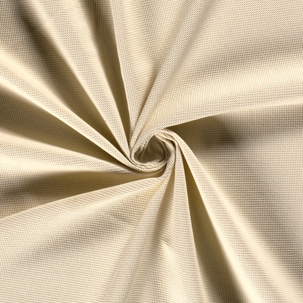 Waffle piqué fabric Ivory 