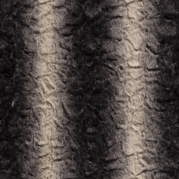 Fausse Fourrure tissu Abstrait Noir