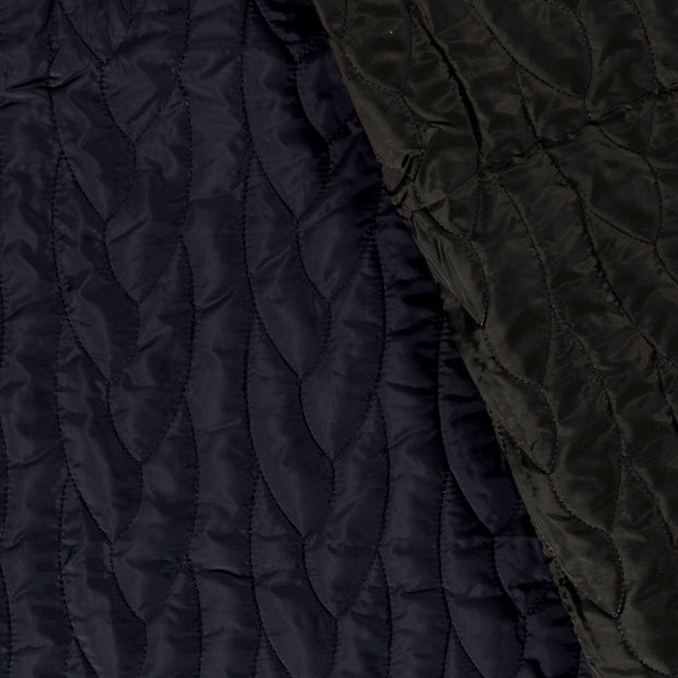 Stepped Lining fabric Abstract Navy