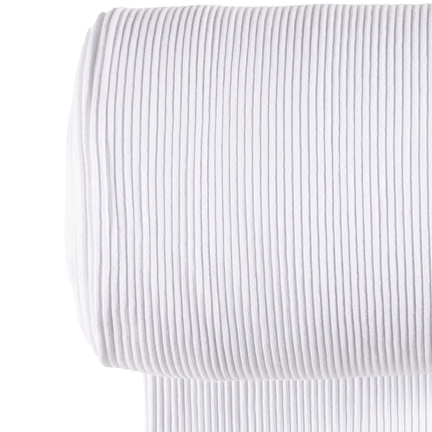 Cuff Material 3x3 rib fabric Unicolour Optical White