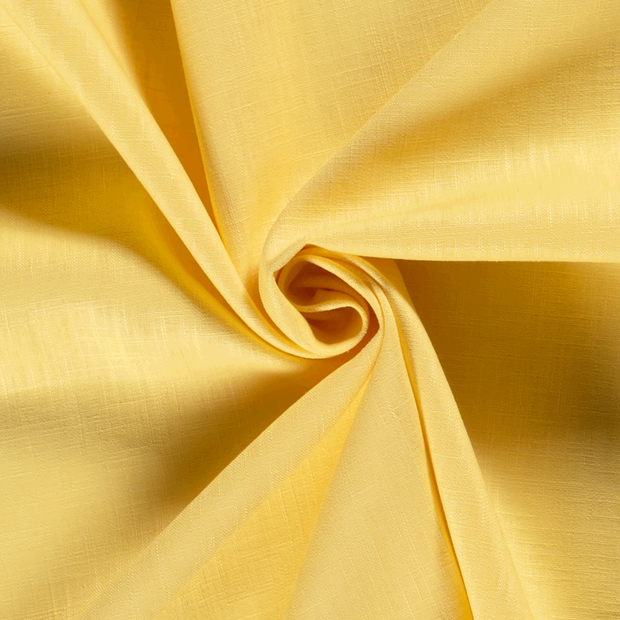 Ramie Linen fabric Unicolour Yellow