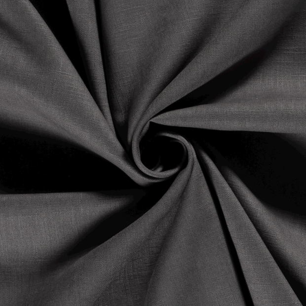 Ramie Linen fabric Unicolour Taupe Grey