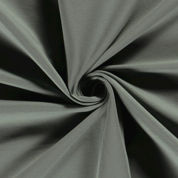 French Terry GOTS organic fabric Unicolour Dark Mint