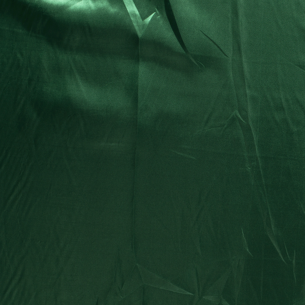 Satin fabric Dark Green shiny 