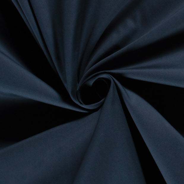 Cotton Poplin fabric Unicolour Navy