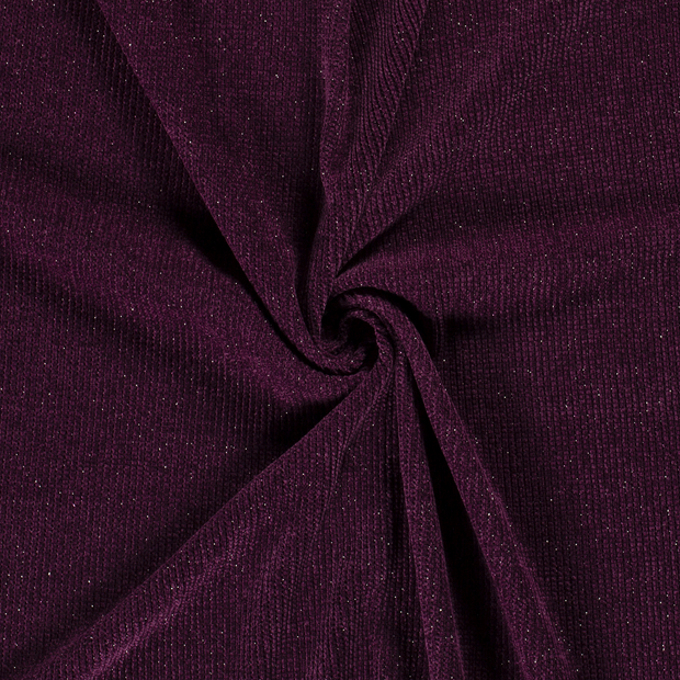 Bouclé fabric Bordeaux Lurex 