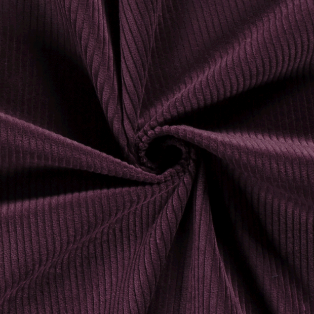 Corduroy 4.5w fabric Unicolour Wine red