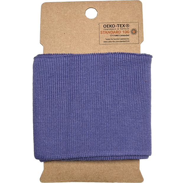 Cuff 1x1 fabric Unicolour Purple