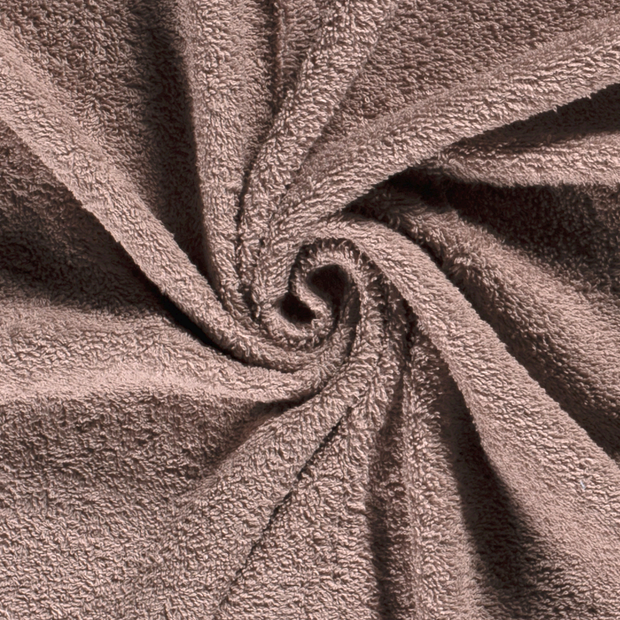 Terry Towelling fabric Unicolour Nude