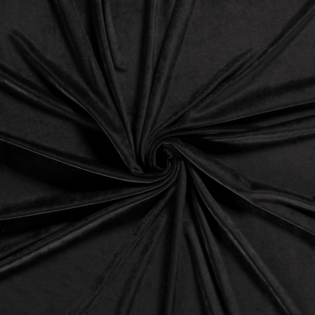 Velours tissu Noir 
