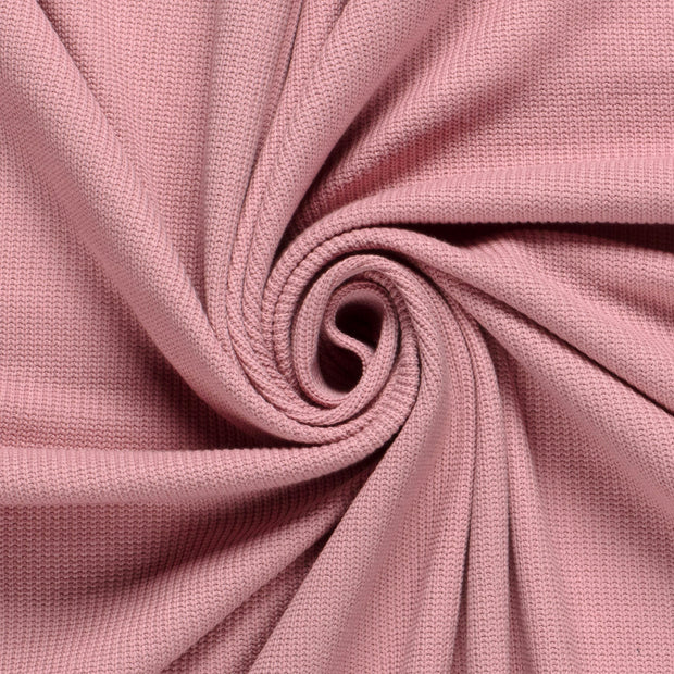 Heavy Knit tissu Torsade Rose