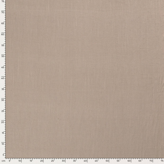 Geweven Viscose Linnen stof Effen Beige