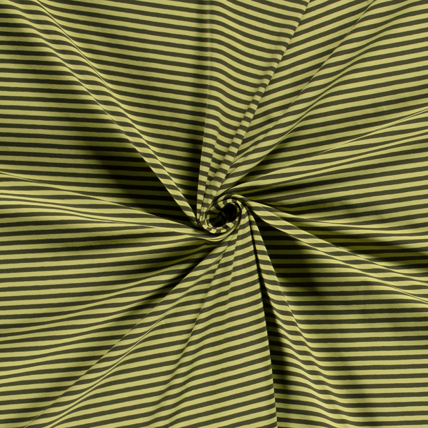 Katoen Jersey Garengeverfd stof Olijf Groen 