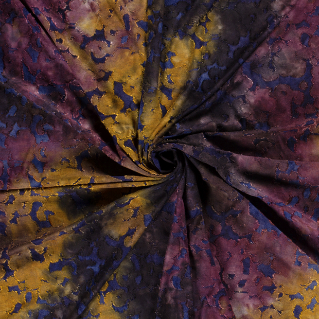 Burnout Jacquard fabric Purple 