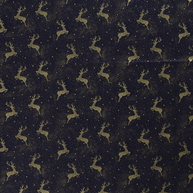 Baumwolle Popeline fabrik Marine 