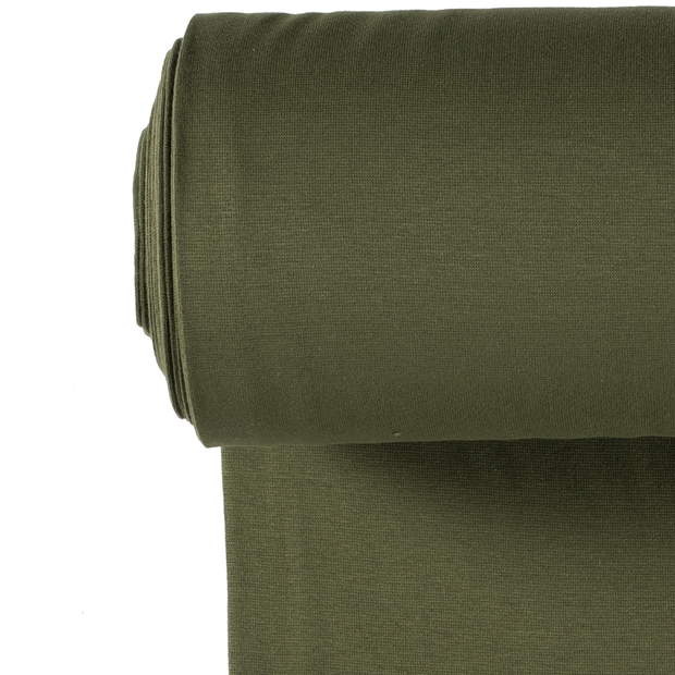 Cuff fabric Unicolour Khaki Green