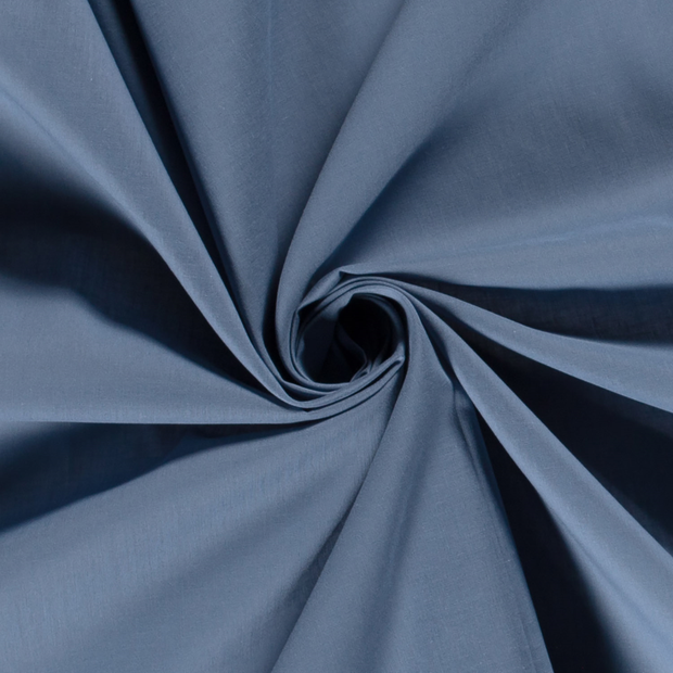 Voile fabric Unicolour Indigo