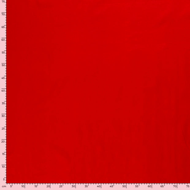 Cretonne tissu Unicolore Rouge