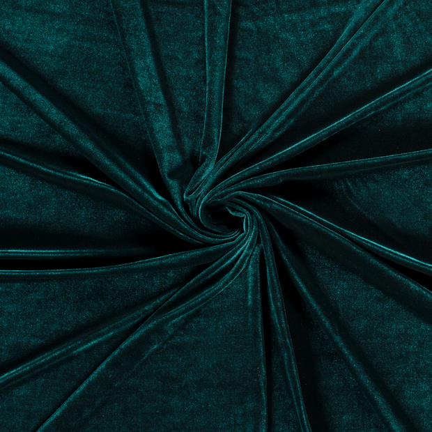 Velvet fabric Petrol 