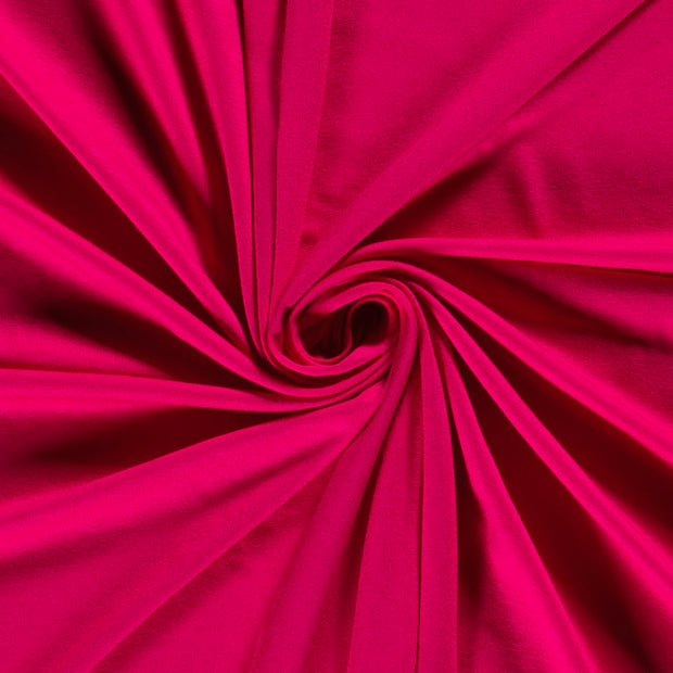 Jersey de Viscose tissu Unicolore Fuchsia