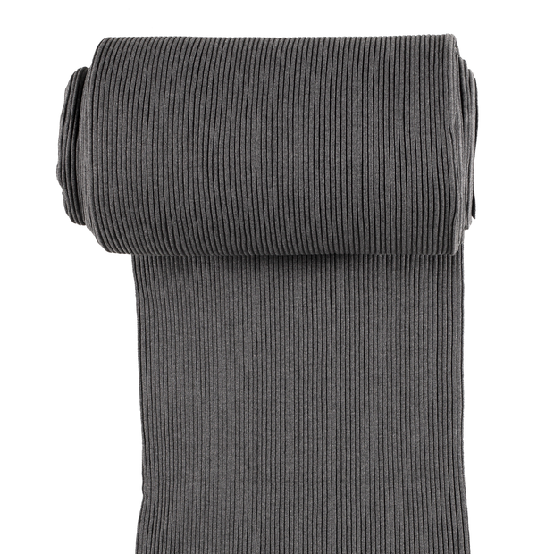 Cuff Material 3x3 rib fabric Grey matte 
