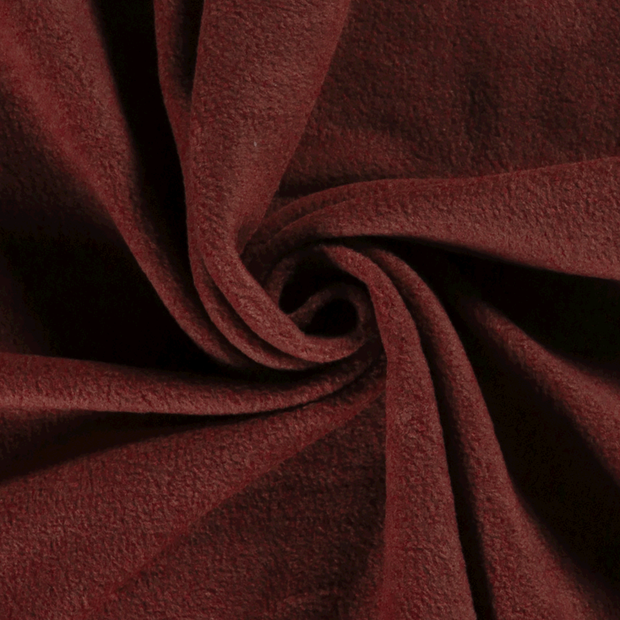 Polar Fleece fabric Unicolour Bordeaux