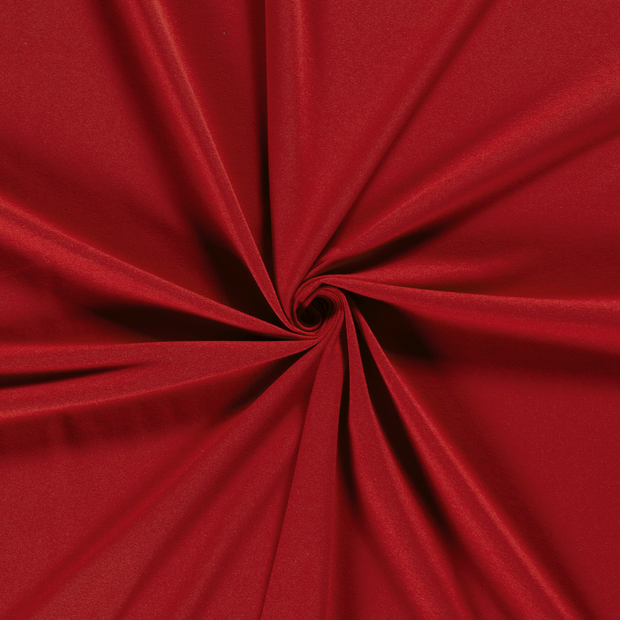 Cotton Jersey fabric Red recycled 