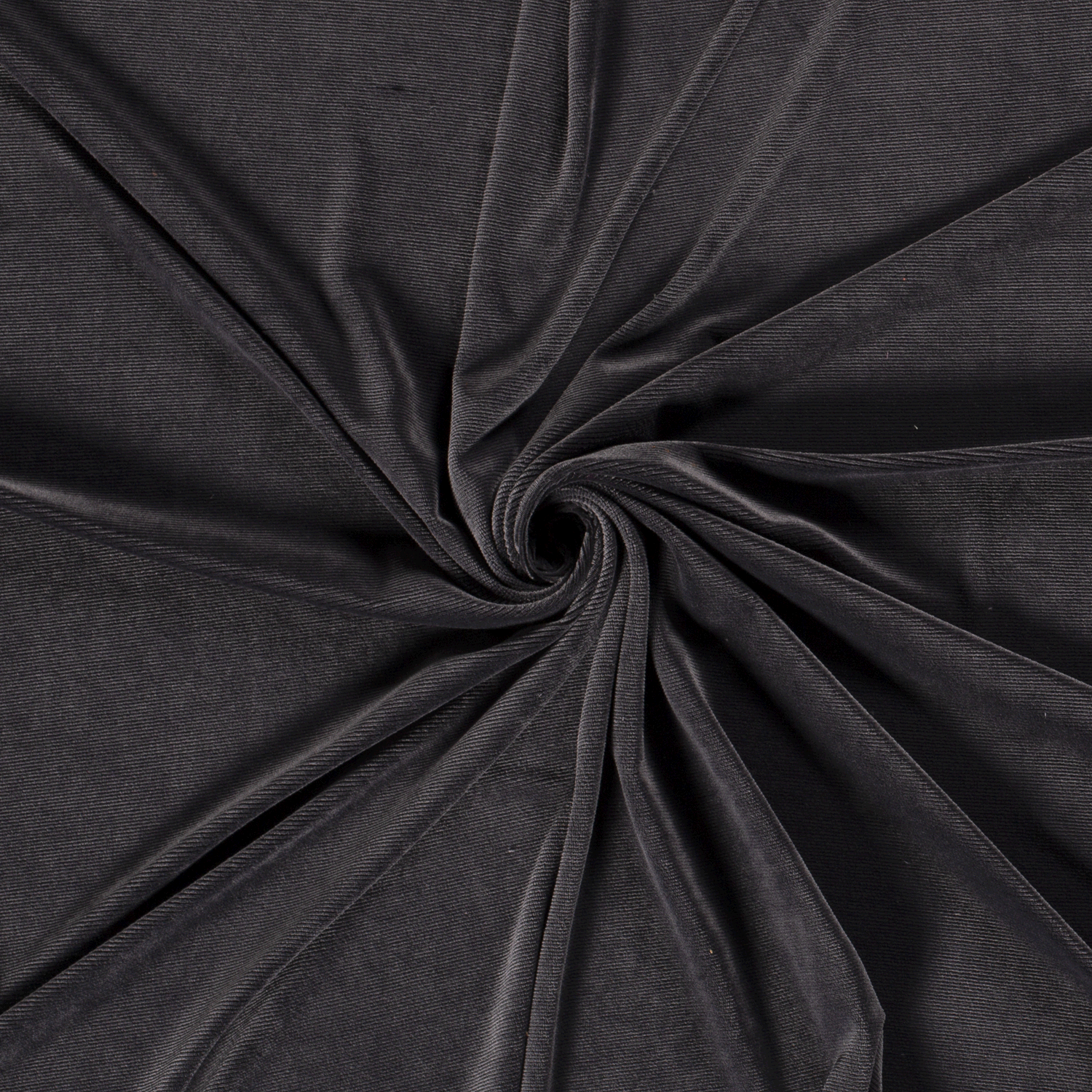 Velvet fabric Rib Dark Grey | Wholesale fabrics | Nooteboom Textiles