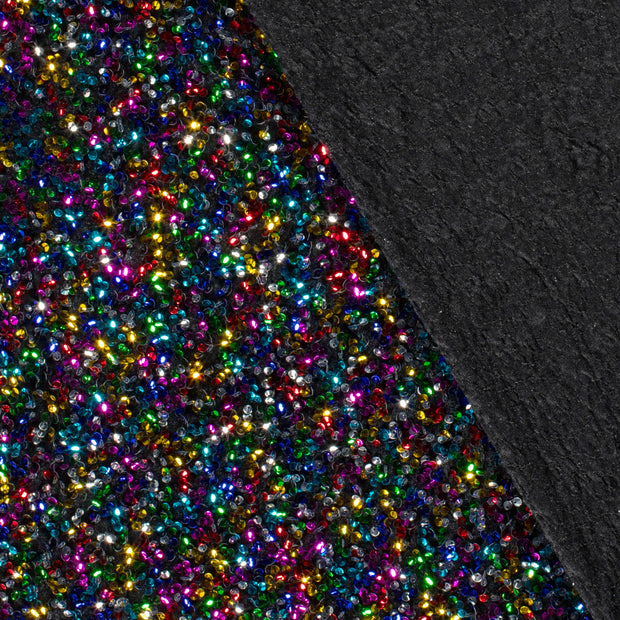 Velours tissu Unicolore Paillettes 