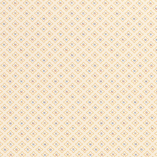 Cotton Poplin fabric Abstract Off White