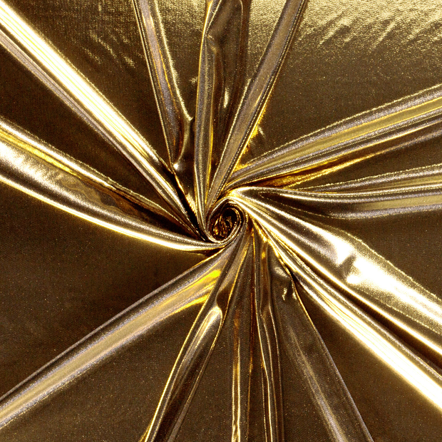 Lamé fabric Gold foiled 