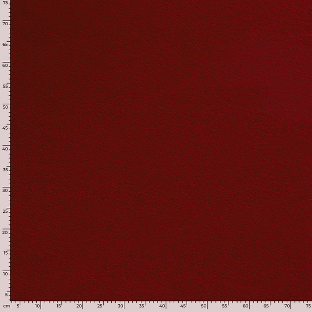 Chiffon en laine tissu Unicolore Rouge