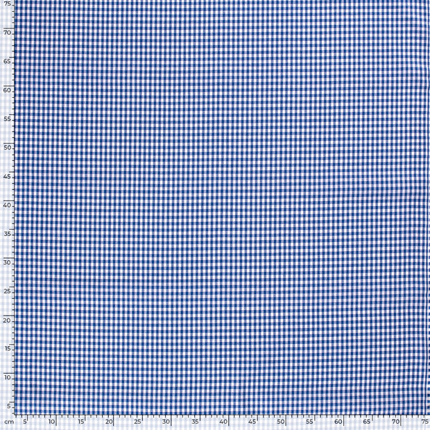 Baumwolle Popeline Yarn Dyed fabrik Karo's Königsblau
