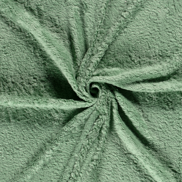 Teddy fabric Dark Mint brushed 